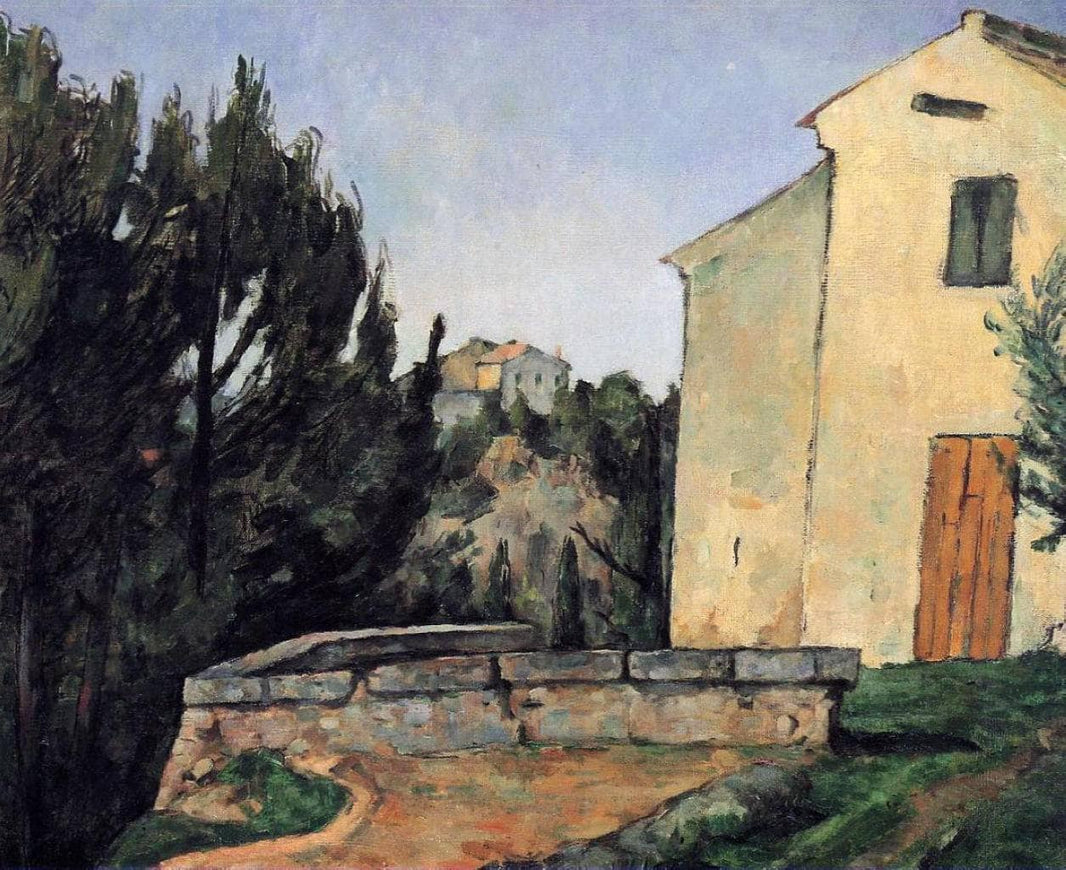 The Abandoned House by Paul Cezanne — hand-painted landscape oil painting reproduction on canvas