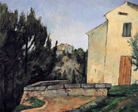 The Abandoned House by Paul Cezanne — hand-painted landscape oil painting reproduction on canvas