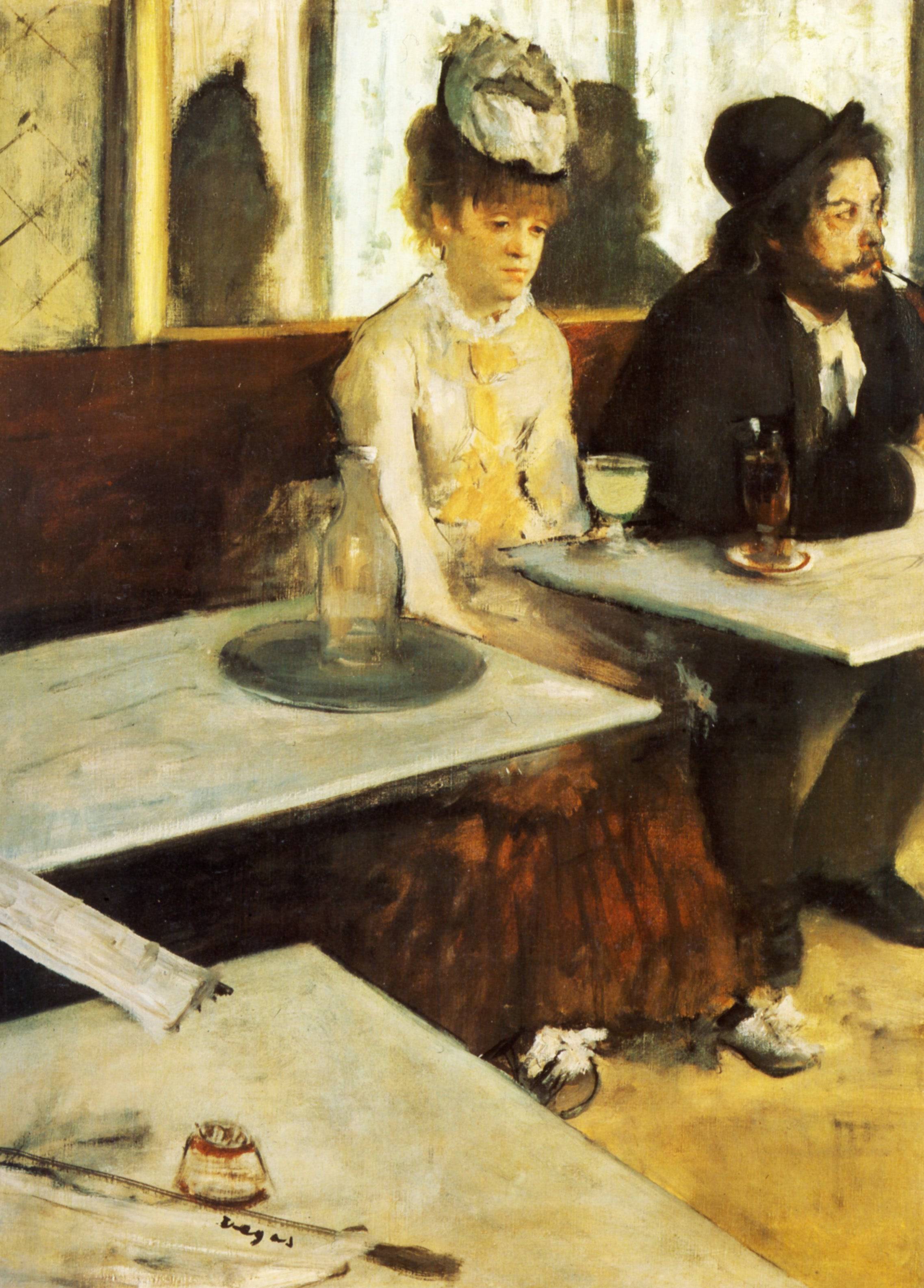 The Absinthe Drinker - Edgar Degas