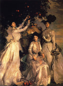 The Acheson Sisters by John Singer Sargent — male oil painting wall art, Realism