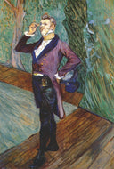 The actor Henry Samary by Henri de Toulouse-Lautrec — male oil painting wall art, Post Impressionism