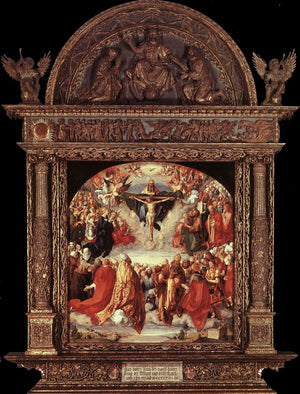 The Adoration of the Holy Trinity (Landauer Altar) - Albrecht Durer