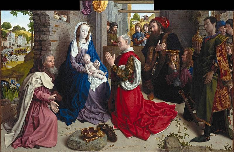 The Adoration of the Kings (Monforte Altar) by Hugo van der Goes — hand-painted cultural oil painting reproduction on canvas