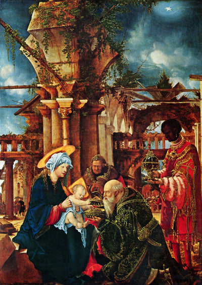 The Adoration of the Magi in home office