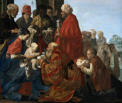 The Adoration of the Magi in master bedroom