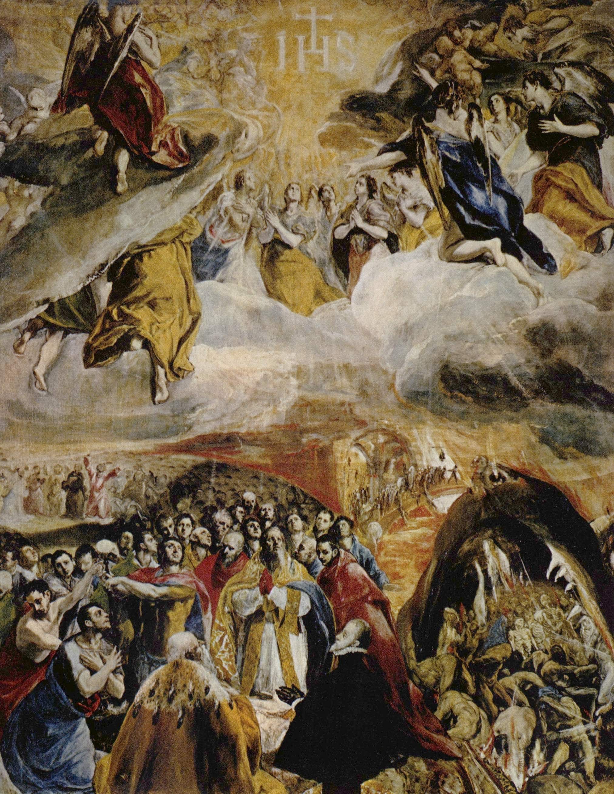 The Adoration of the Name of Jesus - El Greco