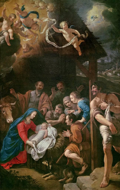 The Adoration of the Shepherds by Philippe de Champaigne — oil painting reproduction