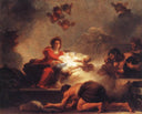 The Adoration of the Shepherds. by Jean-Honore Fragonard — religion oil painting wall art, Rococo