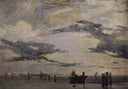 The Adriatic Coast by Richard Parkes Bonington — hand-painted landscape oil painting reproduction on canvas