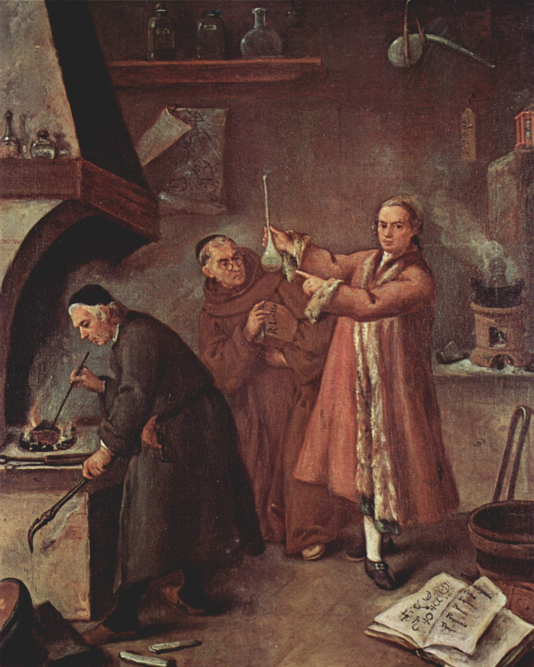 The Alchemists by Pietro Longhi — hand-painted cultural oil painting reproduction on canvas