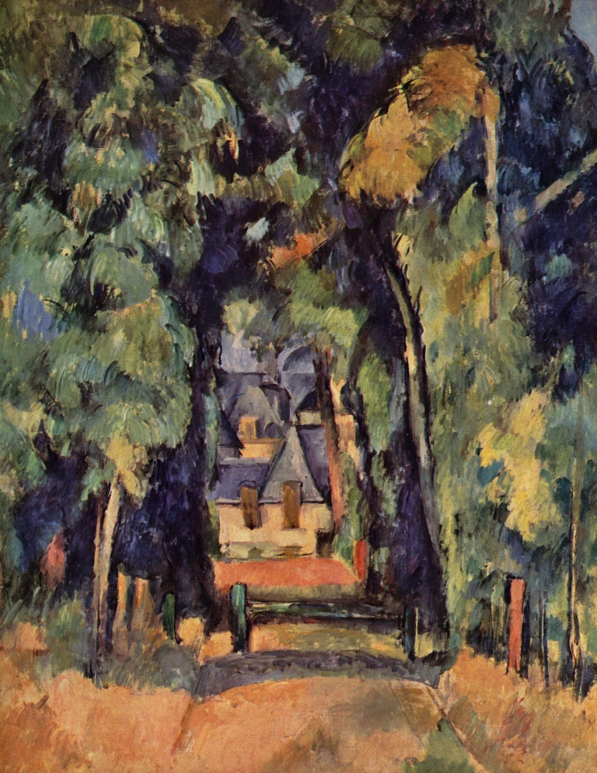 The Alley at Chantilly - Paul Cezanne