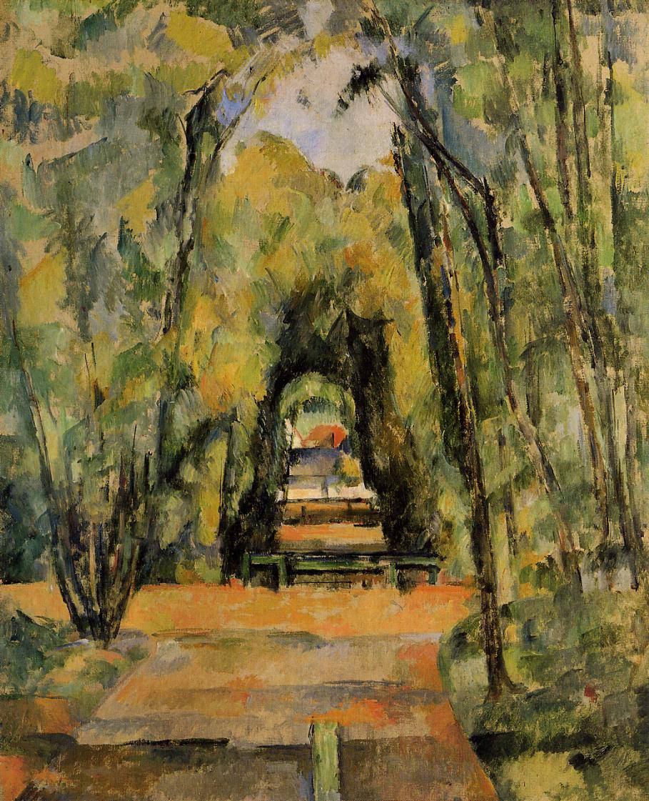 The Alley at Chantilly - Paul Cezanne