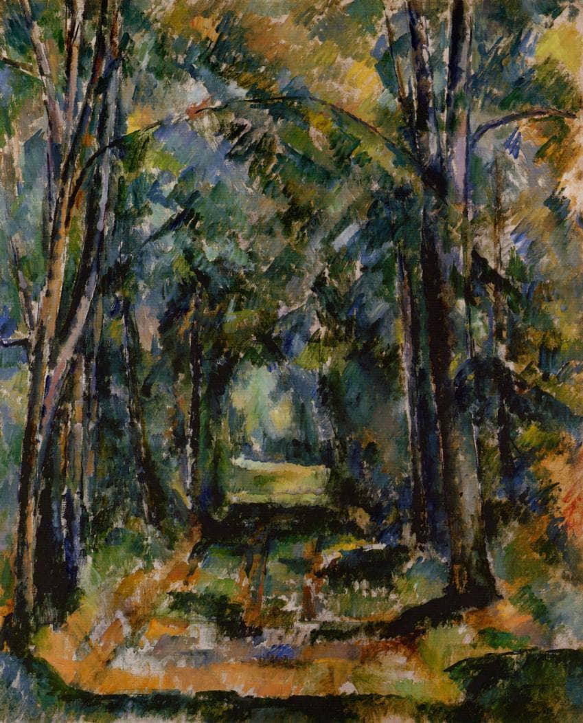 The Alley at Chantilly by Paul Cezanne — hand-painted botanical oil painting reproduction on canvas