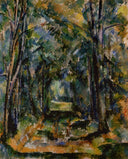 The Alley at Chantilly by Paul Cezanne — hand-painted botanical oil painting reproduction on canvas