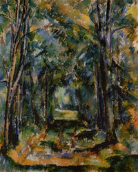 The Alley at Chantilly by Paul Cezanne — hand-painted botanical oil painting reproduction on canvas