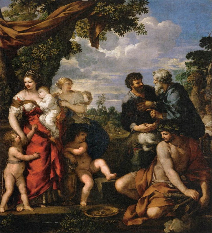 The Alliance of Jacob and Laban by Pietro da Cortona — hand-painted cultural oil painting reproduction on canvas