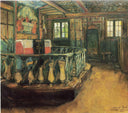 The Altar at Uvdal Stave Church by Harriet Backer — hand-painted architectural oil painting reproduction on canvas