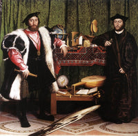 The Ambassadors by Hans Holbein the Younger — hand-painted cultural oil painting reproduction on canvas