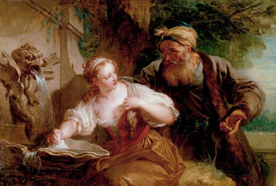The Amorous Proposal by François Lemoyne — oil painting reproduction