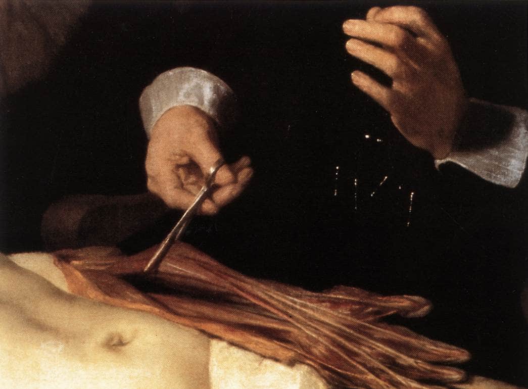 The Anatomy Lesson of Dr. Nicolaes Tulp(fragment) by Rembrandt — hand-painted portrait oil painting reproduction on canvas