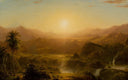 The Andes of Ecuador by Frederic Edwin Church — hand-painted landscape oil painting reproduction on canvas