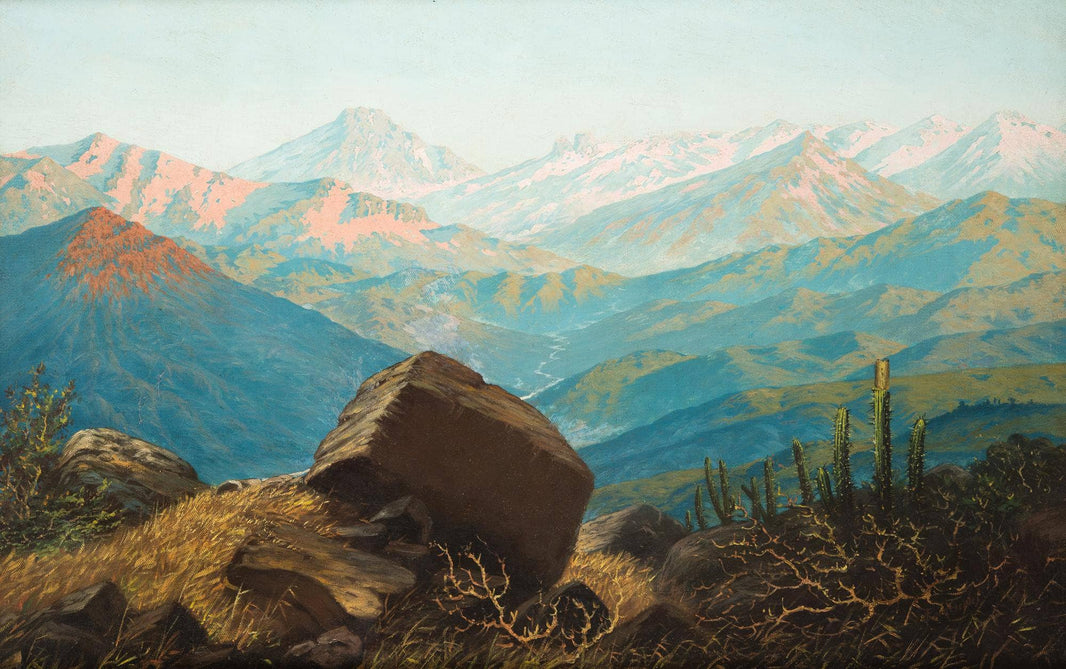 The Andes by Thomas Somerscales — hand-painted landscape oil painting reproduction on canvas
