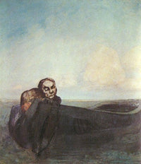 The Angel of Destiny by Odilon Redon — hand-painted landscape oil painting reproduction on canvas