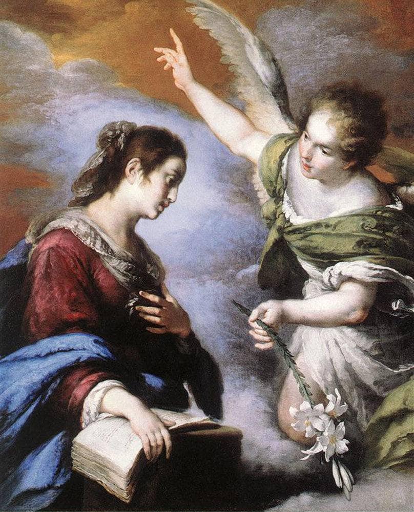 The Annunciation by Bernardo Strozzi — hand-painted cultural oil painting reproduction on canvas