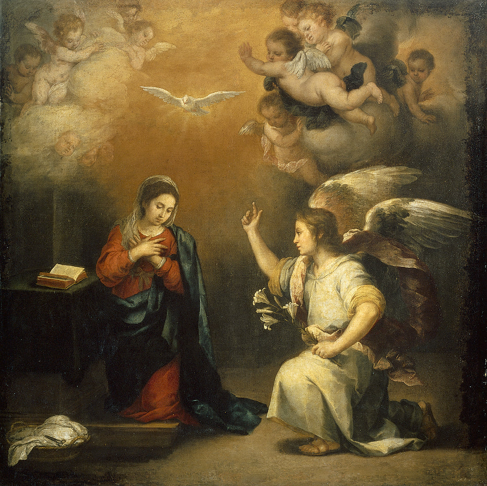 The Annunciation - Bartolome Esteban Murillo