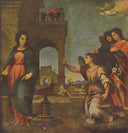 The Annunciation by Andrea del Sarto — hand-painted cultural oil painting reproduction on canvas