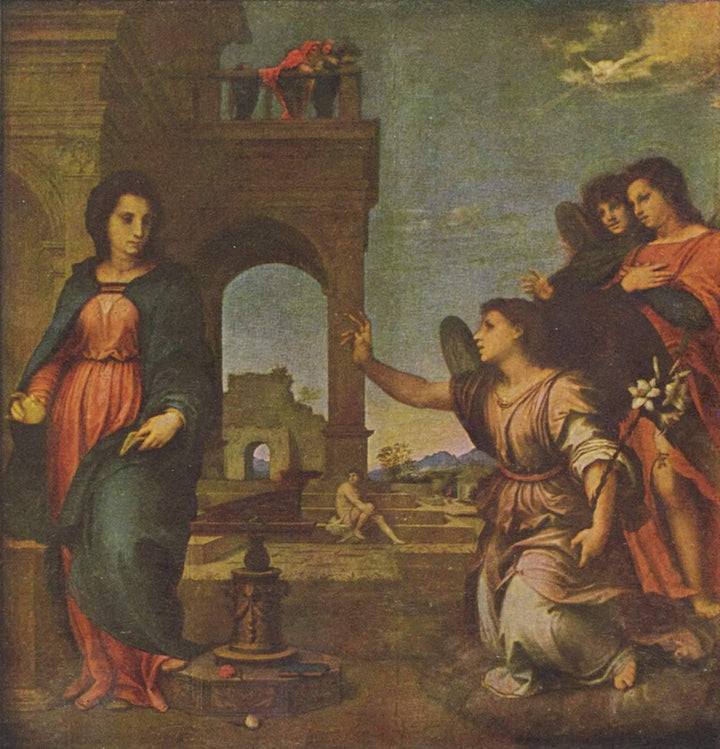 The Annunciation by Andrea del Sarto — hand-painted cultural oil painting reproduction on canvas