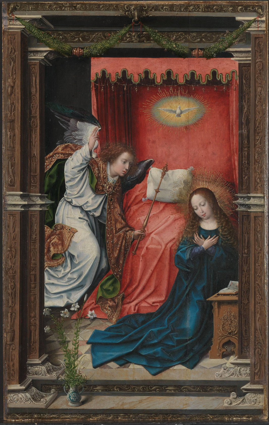 The Annunciation by Bernard Van Orley — hand-painted cultural oil painting reproduction on canvas