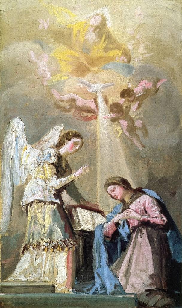 The Annunciation on gallery wrap