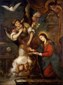 The Annunciation by José Antolínez — group oil painting wall art, Baroque