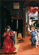 The Annunciation by Lorenzo Lotto — hand-painted animal oil painting reproduction on canvas