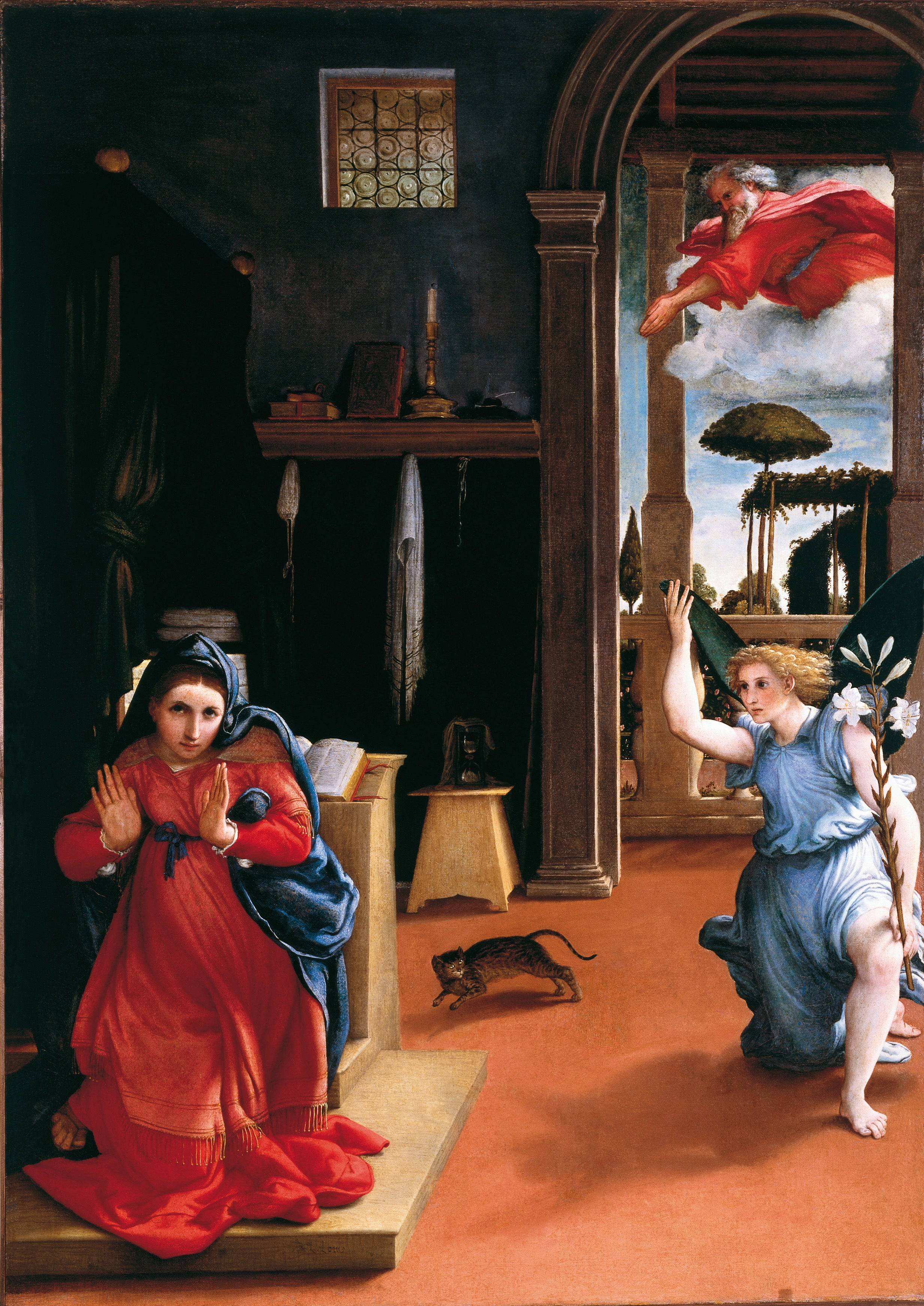 The Annunciation - Lorenzo Lotto