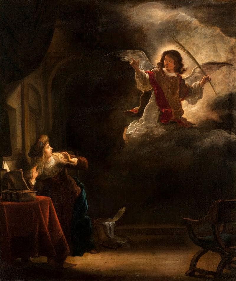 The Annunciation by Salomon Koninck — hand-painted cultural oil painting reproduction on canvas