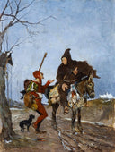 The Ant and the Grasshopper by Eduardo Zamacois — hand-painted cultural oil painting reproduction on canvas