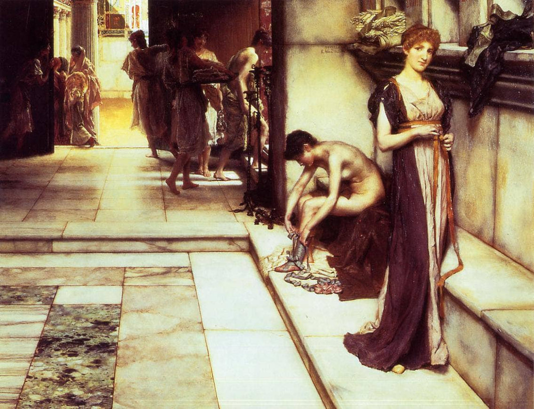 The Apodyterium by Sir Lawrence Alma-Tadema — hand-painted cultural oil painting reproduction on canvas