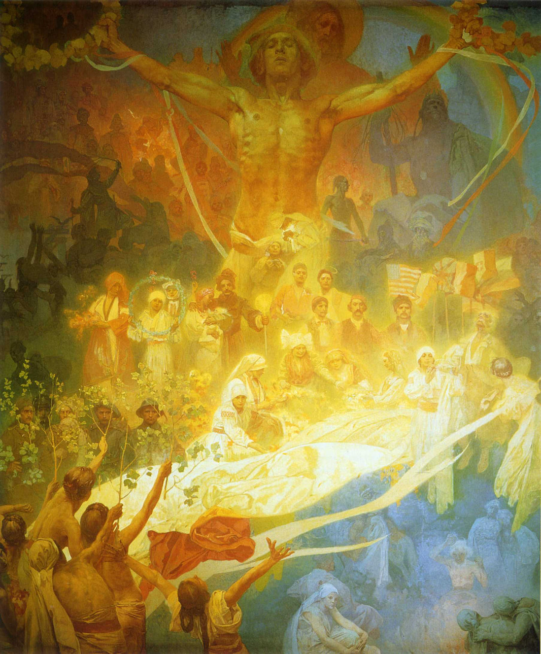 The Apotheosis of the Slavs by Alphonse Mucha — hand-painted abstract oil painting reproduction on canvas
