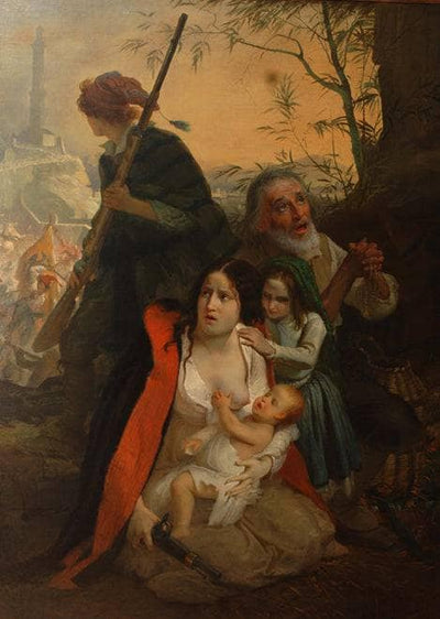 The Apparition of Our Lady of Blessed Pareto during the Revolt of the Genovese against the Austrians by Baldassare Verazzi — oil painting reproduction