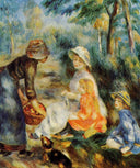 The Apple Seller by Pierre-Auguste Renoir — hand-painted portrait oil painting reproduction on canvas