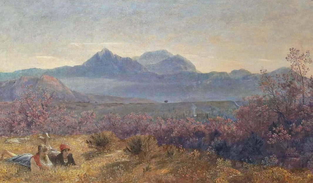 The Apuan Alps from San Rossore by Giovanni (Nino) Costa — hand-painted landscape oil painting reproduction on canvas