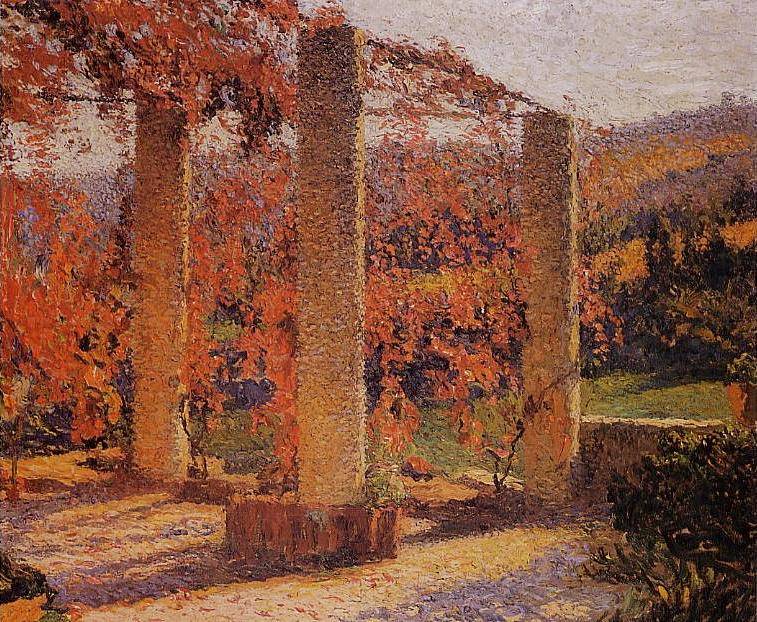 The Arbour in Autumn - Henri Martin