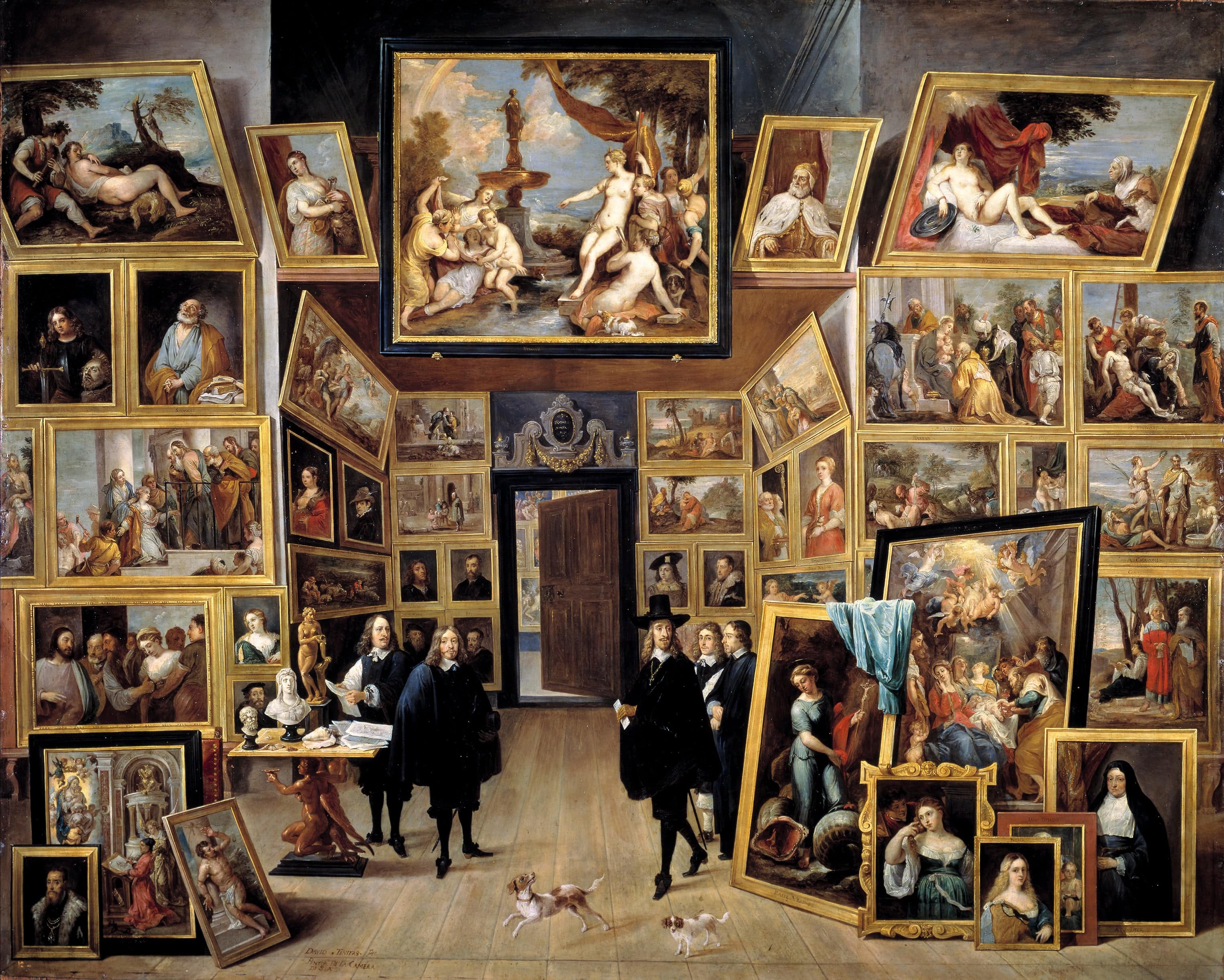 The Archduke Leopold Wilhelm in his Picture Gallery in Brussels - David Teniers the Younger