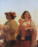 The arrival of the reapers in the Pontine marshes by Louis Léopold Robert — group oil painting wall art, Romanticism