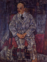 The Art Dealer Guido Arnot by Egon Schiele — hand-painted portrait oil painting reproduction on canvas