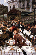 The Artist's Ladies by James Tissot — hand-painted portrait oil painting reproduction on canvas