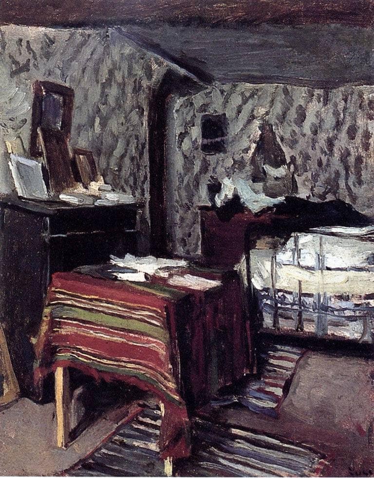The Artist's Room, Rue Lavin by Maximilien Luce — hand-painted still oil painting reproduction on canvas