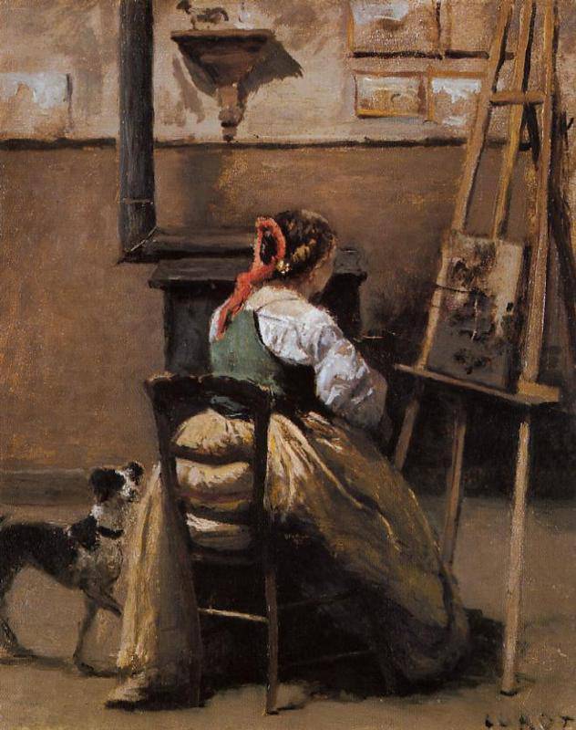 The Artist's Studio - Camille Corot